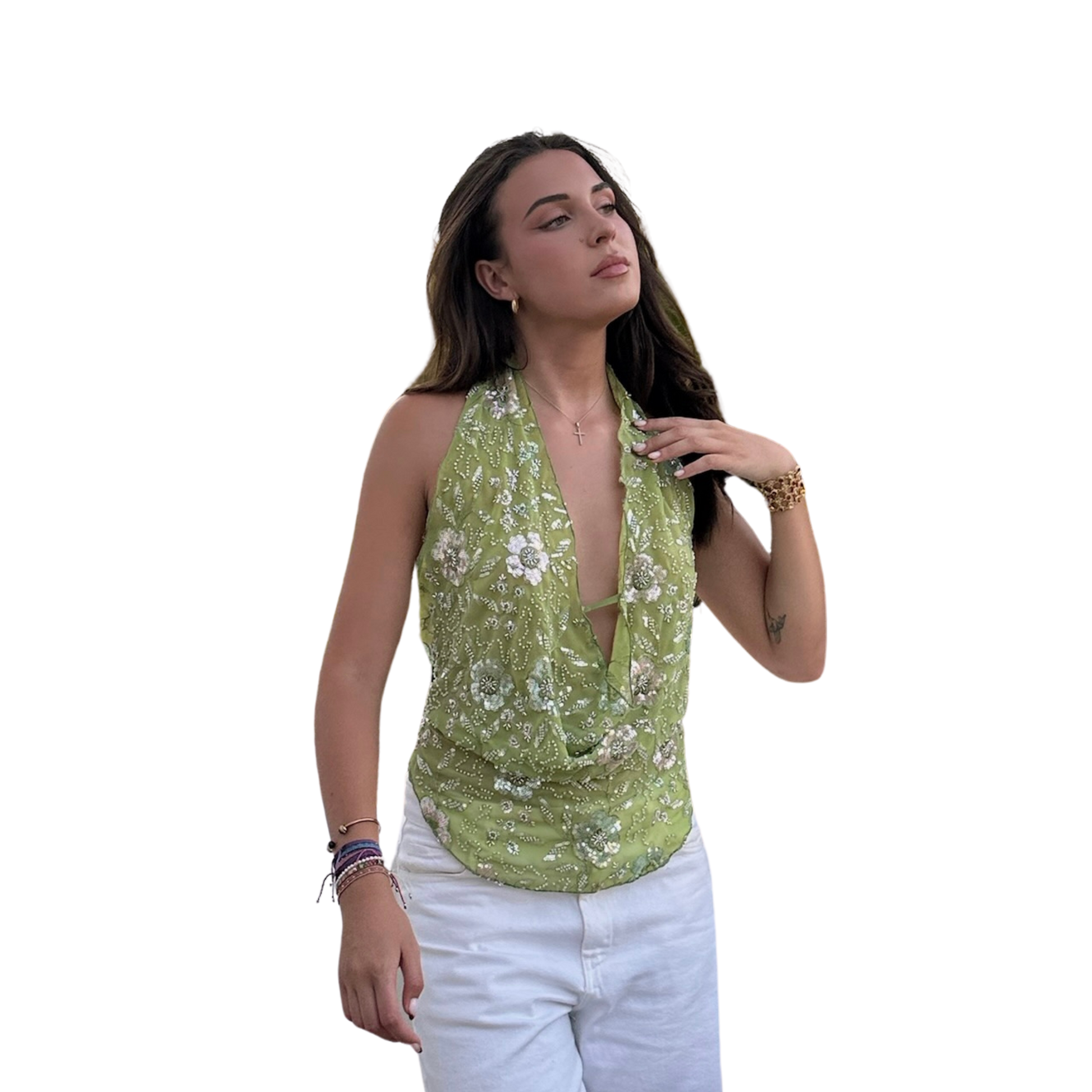 SERENA OLIVE TOP
